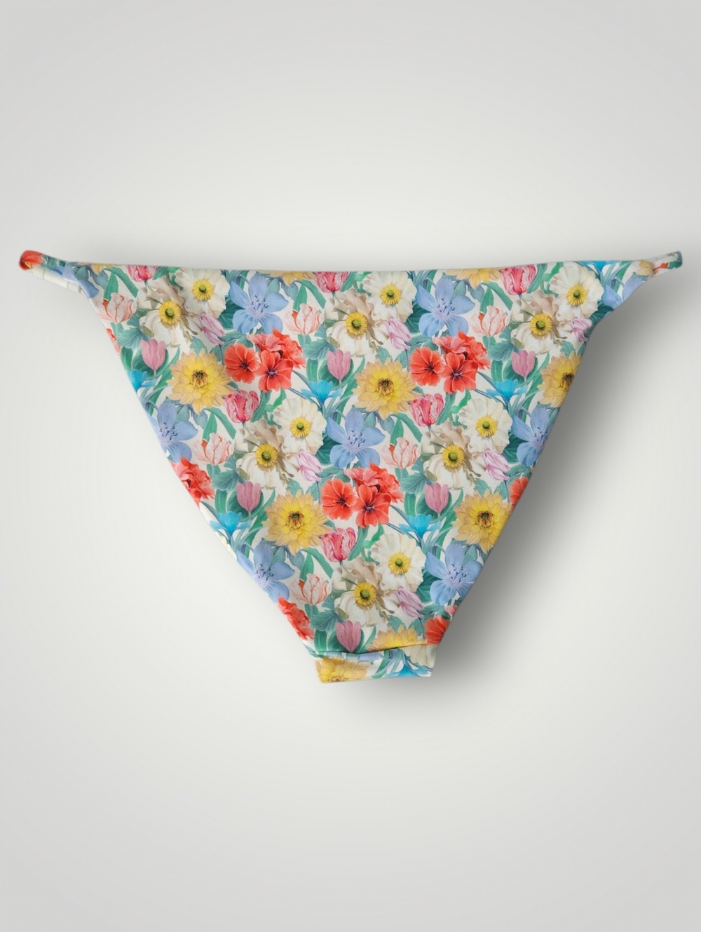 Onia Martina High Cut Adjustable Loop Bikini Bottom Medium Liberty June Bloom - Picture 5 of 12